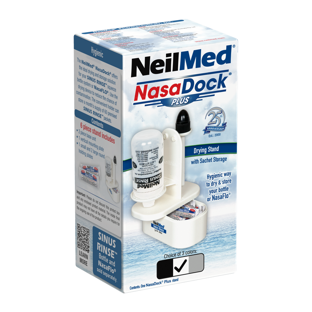 NeilMed NasaDock Plus packaging on a white background