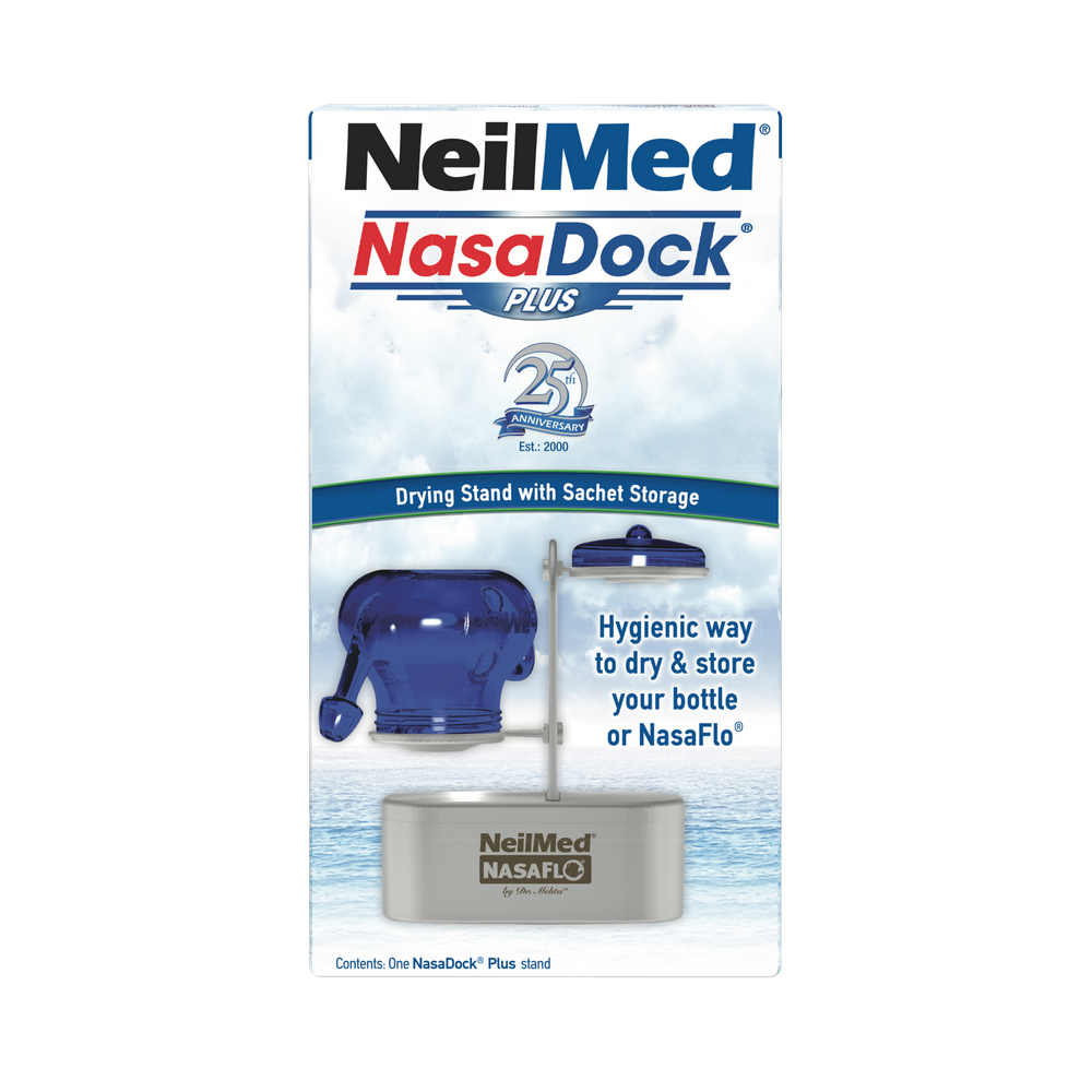 NeilMed NasaDock Plus packaging on a white background