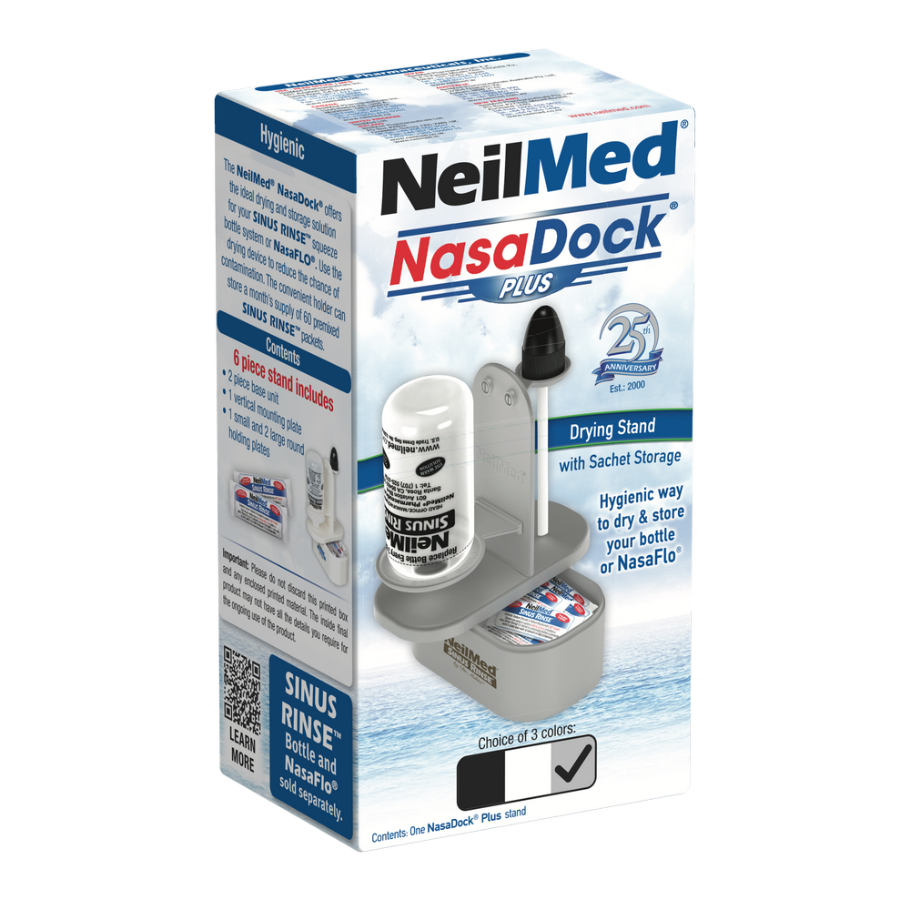 NeilMed NasaDock Plus packaging on a white background
