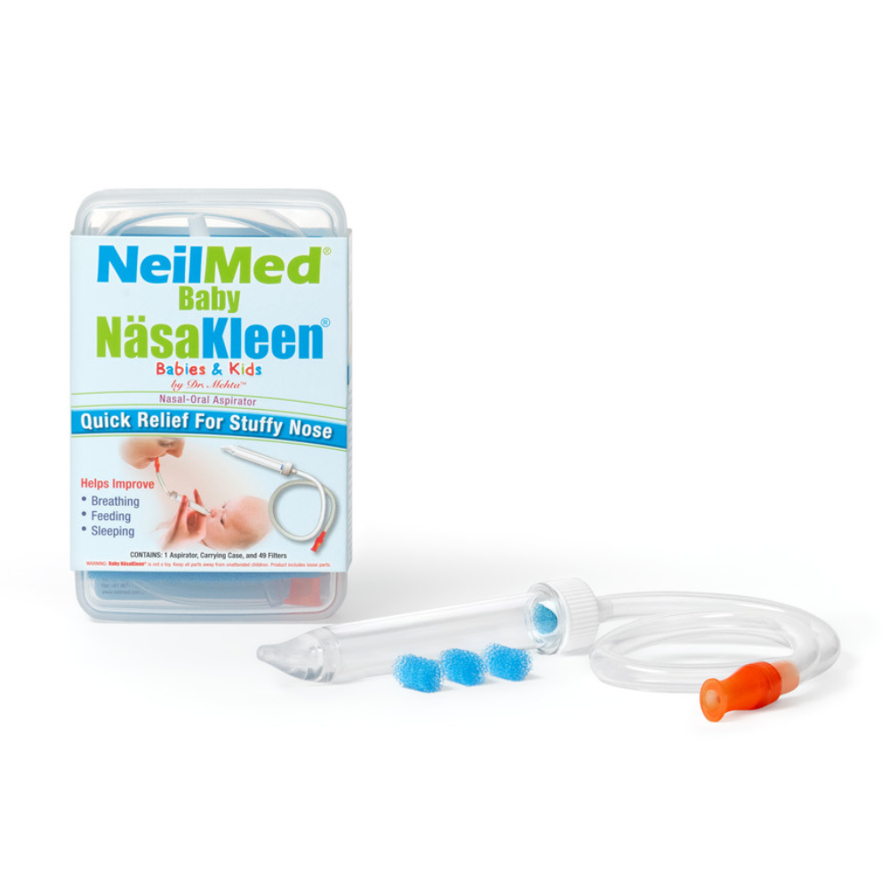 NeilMed Baby NäsaKleen device and packaging on a white background