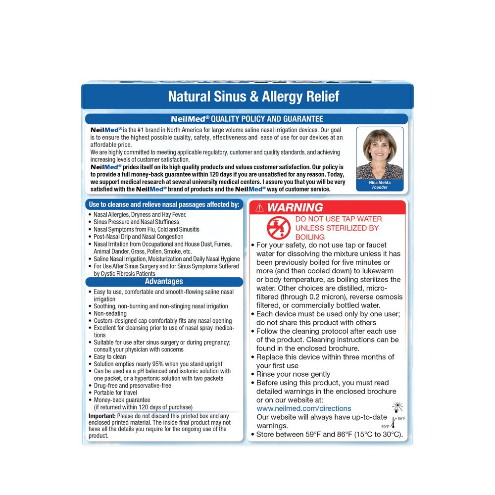 NeilMed Sinus Rinse Kit with 50 Packets