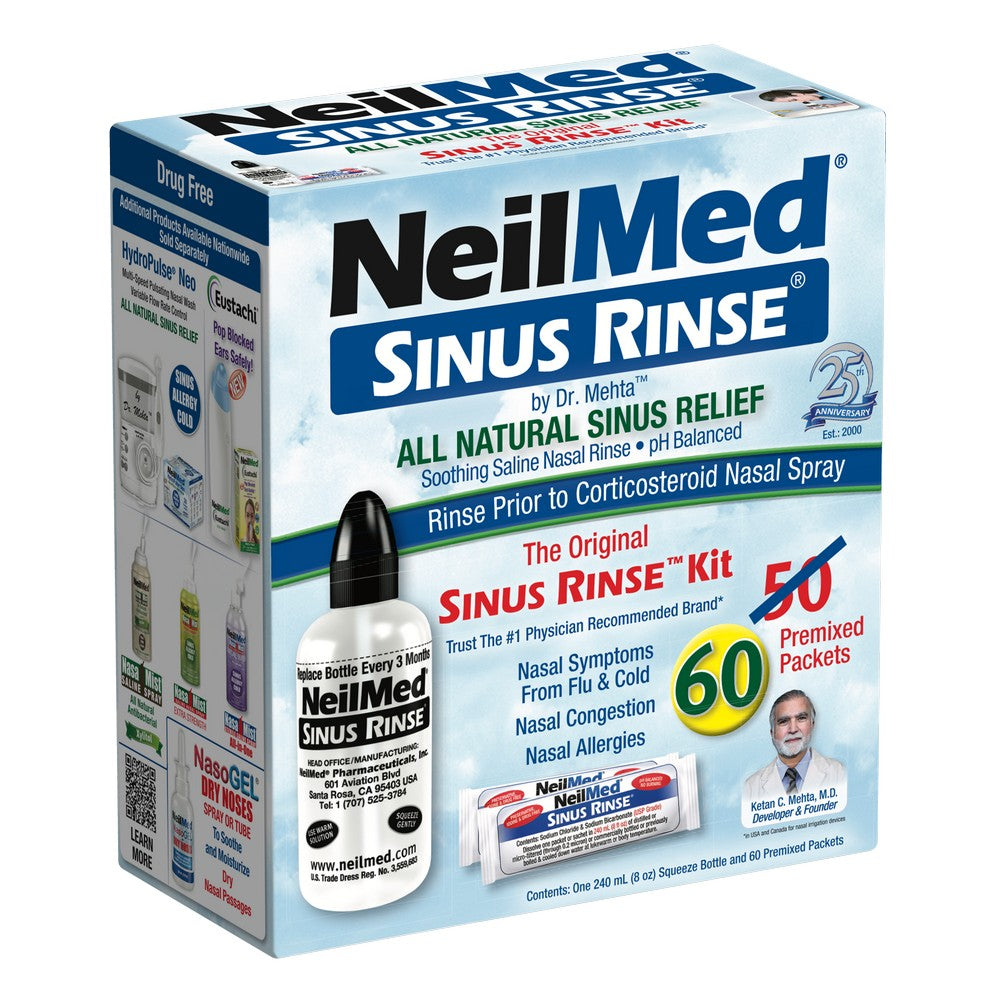 NeilMed Sinus Rinse packaging on a white background