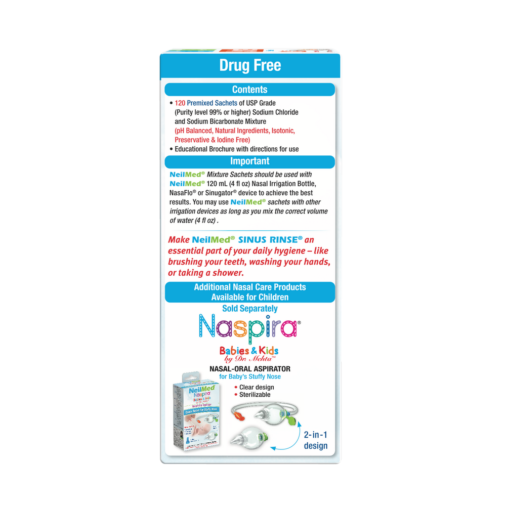Naspira Babies & Kids nasal care product packaging on a white background