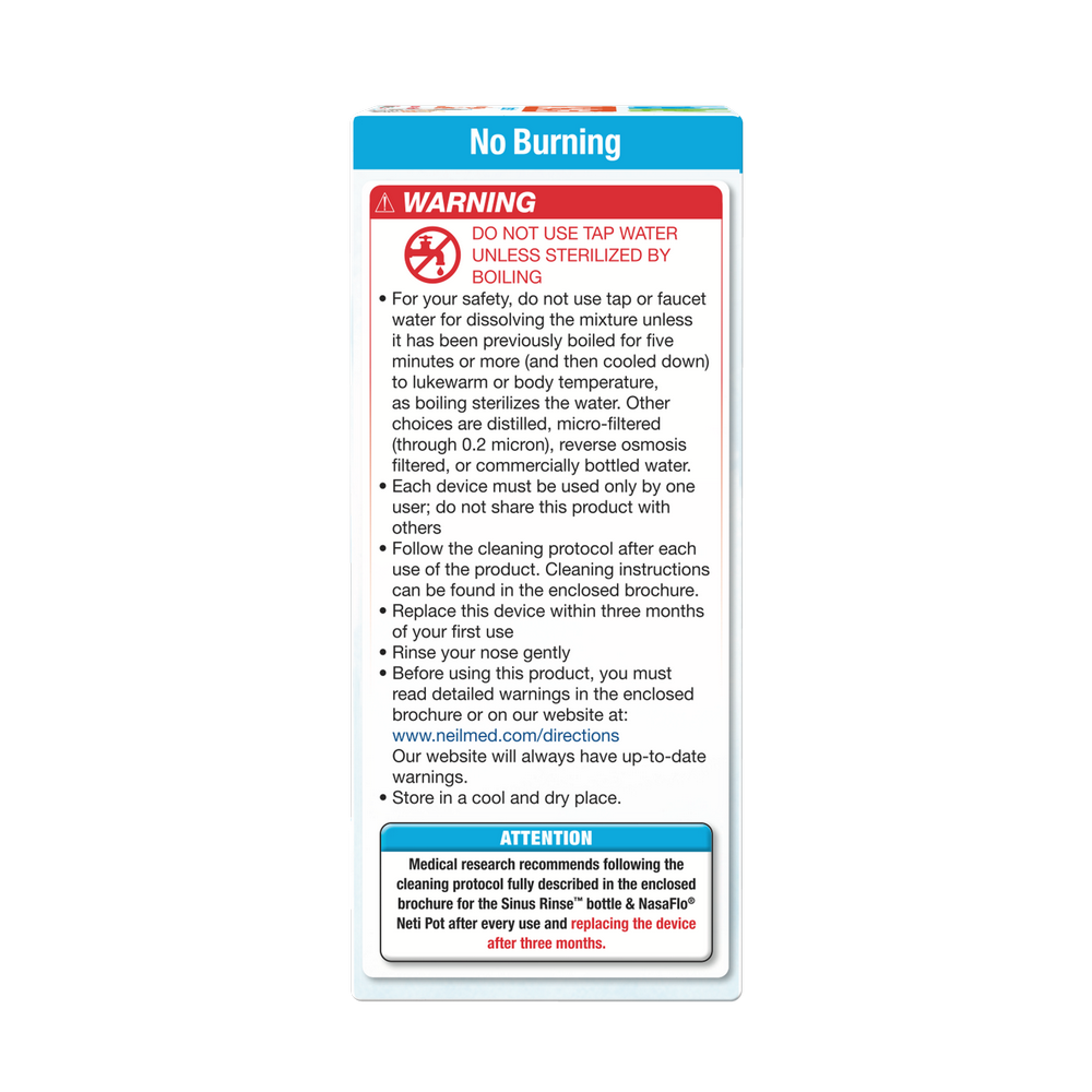 Product packaging with warning and usage instructions on a white background