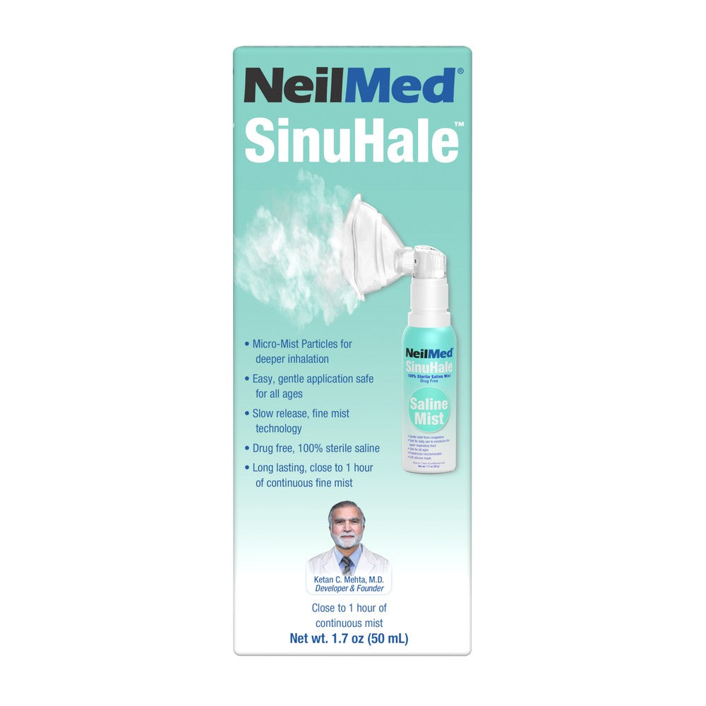 NeilMed SinuHale packaging with product image and text on a white background