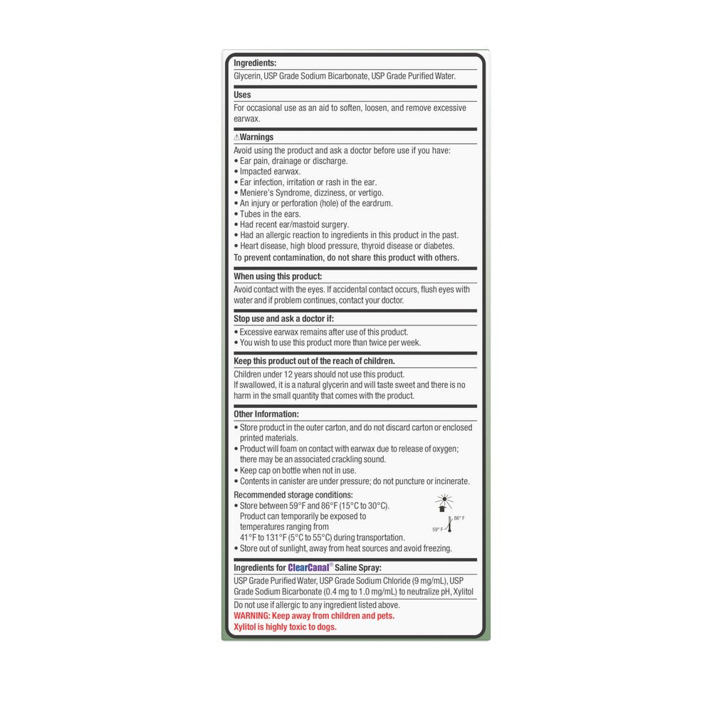 Product label with text on a white background