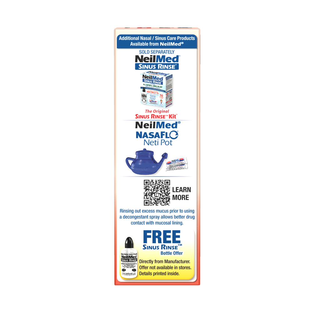 NeilMed Sinus Rinse Kit packaging with branding and product images on a white background