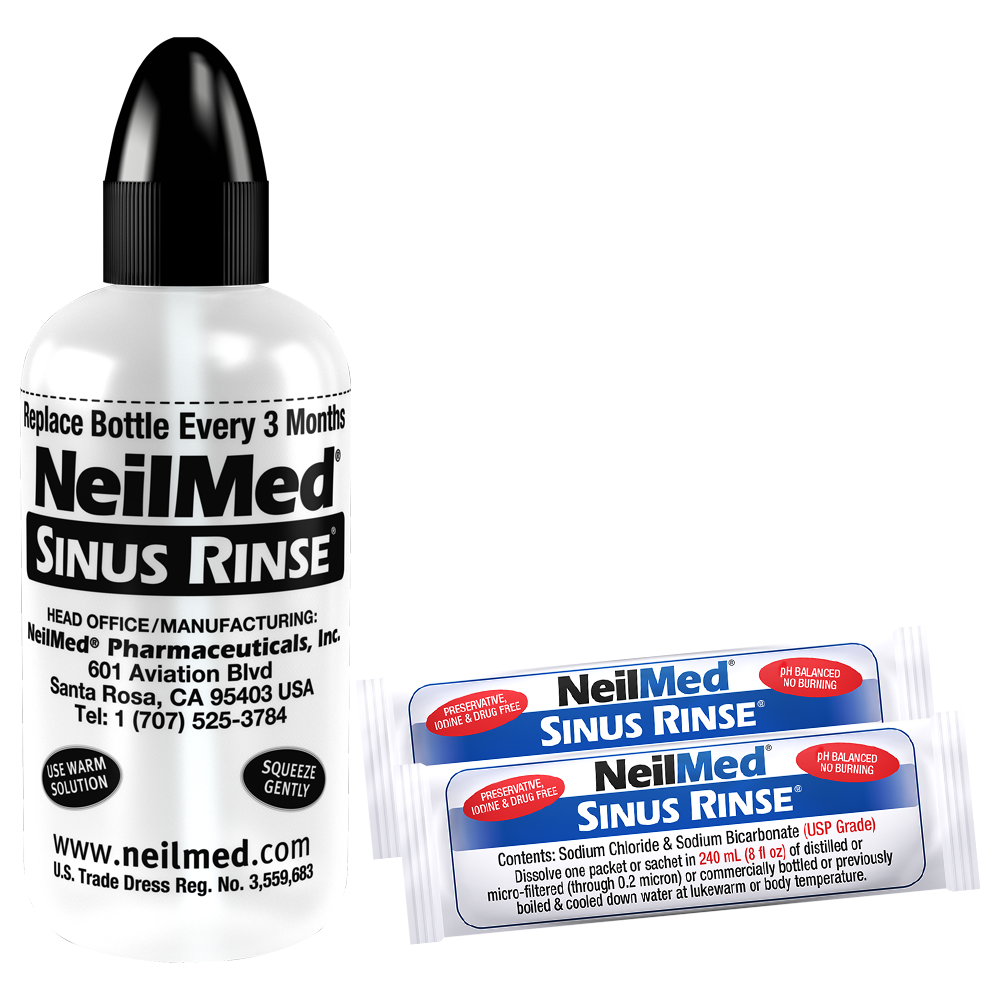 Sinus Rinse Bottle and Packets