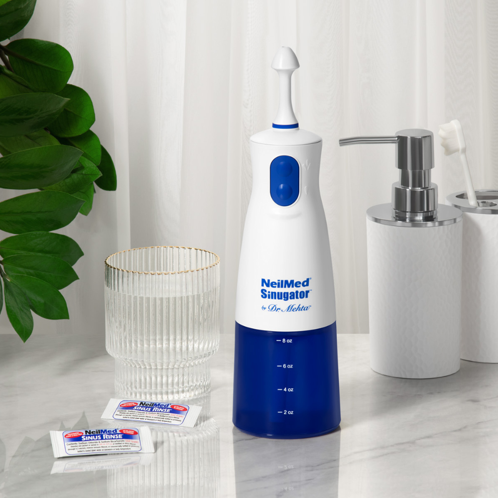 Sinugator Cordless Pulsating Nasal Wash - Blue