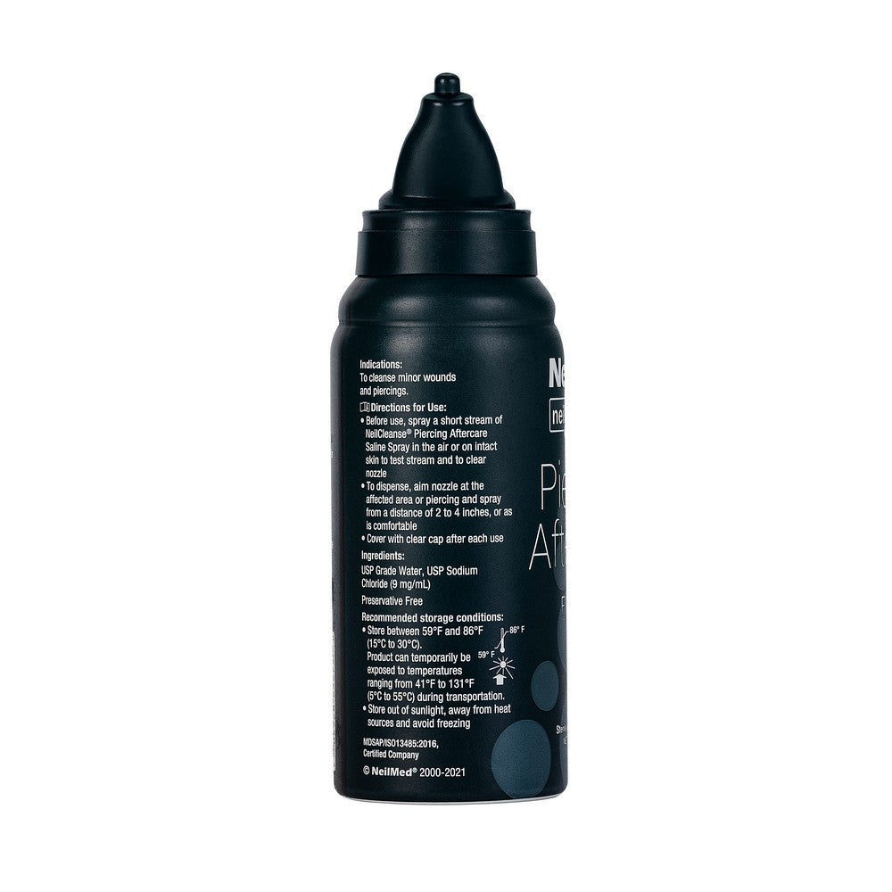 Black bottle with nozzle on a white background