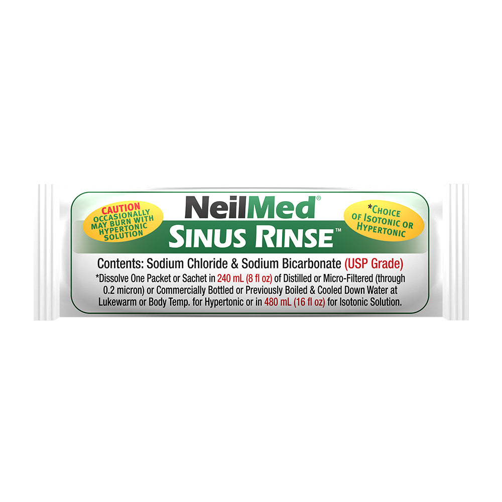 NeilMed Sinus Rinse packet on a white background