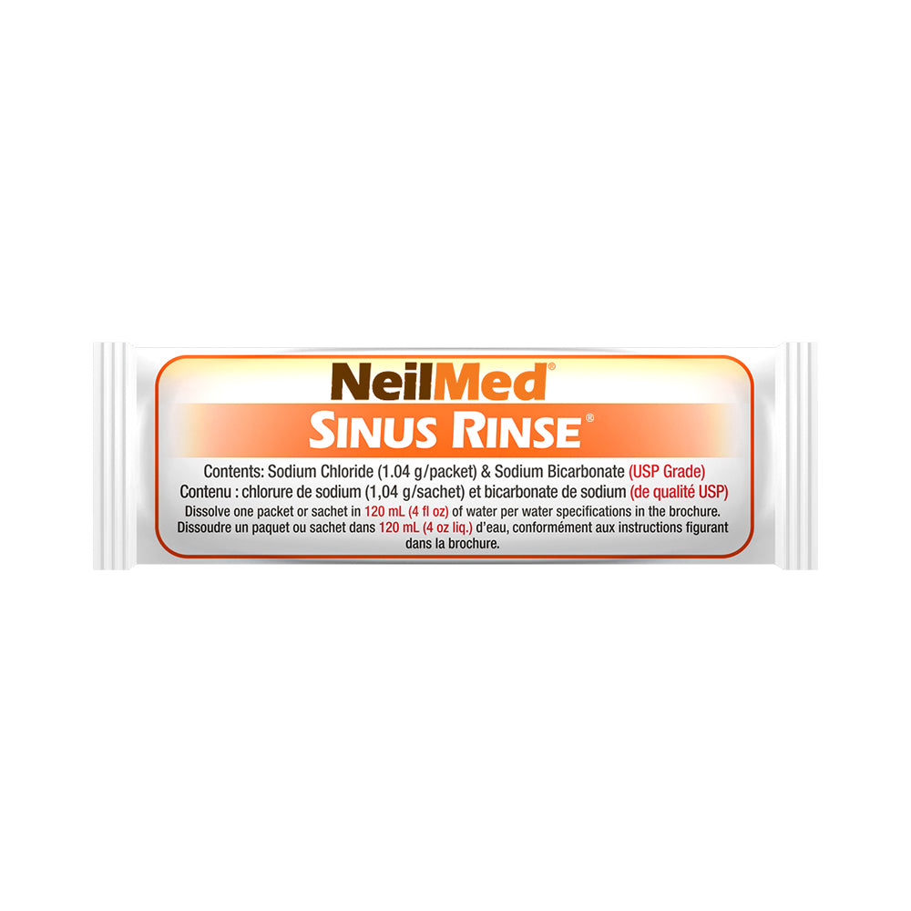 NeilMed Sinus Rinse packet on a white background