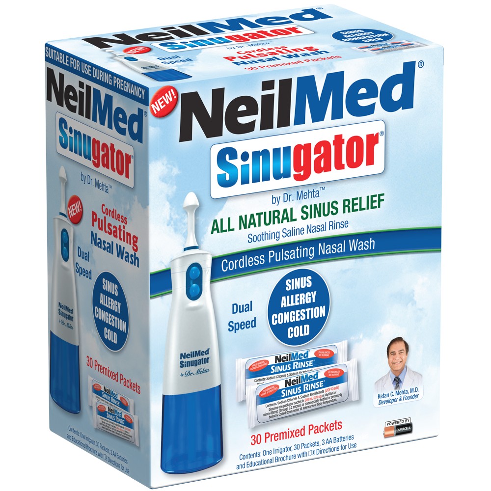 Sinugator Product Box on white background