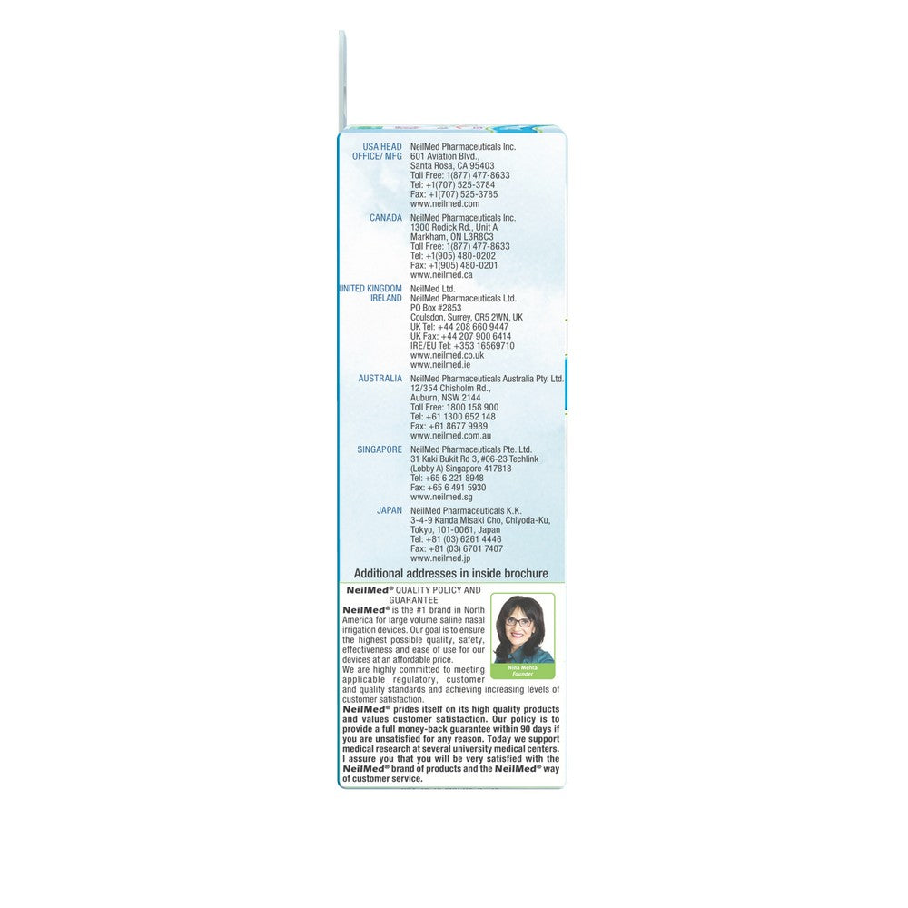 Back of a product label with text and a small image of a person on a white background